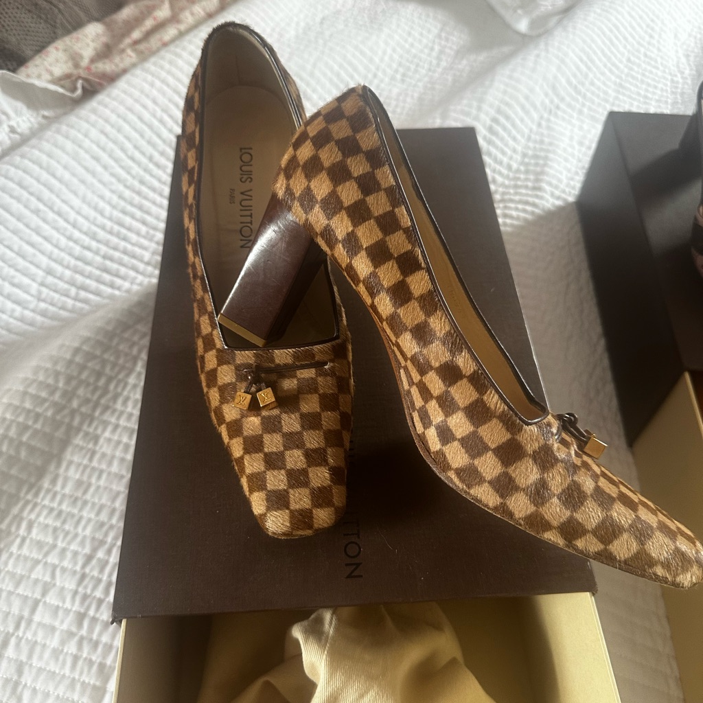 Louis Vuitton Brown Heels Elegant Design